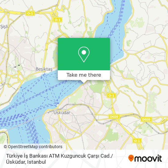 Türkiye İş Bankası ATM Kuzguncuk Çarşı Cad. / Üsküdar map