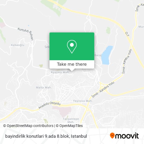 bayindirlik konutlari 9.ada 8.blok map