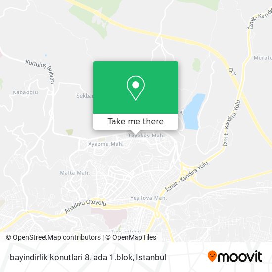 bayindirlik konutlari 8. ada 1.blok map