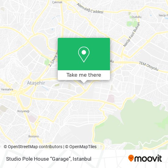 how to get to studio pole house garage in atasehir by bus cable car or train