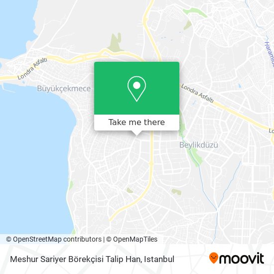 Meshur Sariyer Börekçisi Talip Han map