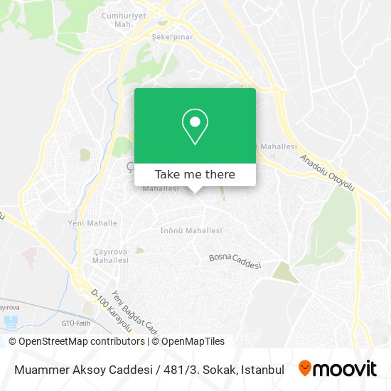 Muammer Aksoy Caddesi / 481 / 3. Sokak map