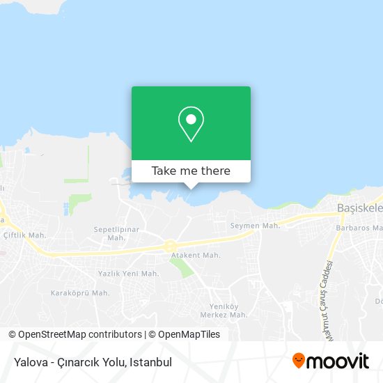 Yalova - Çınarcık Yolu map