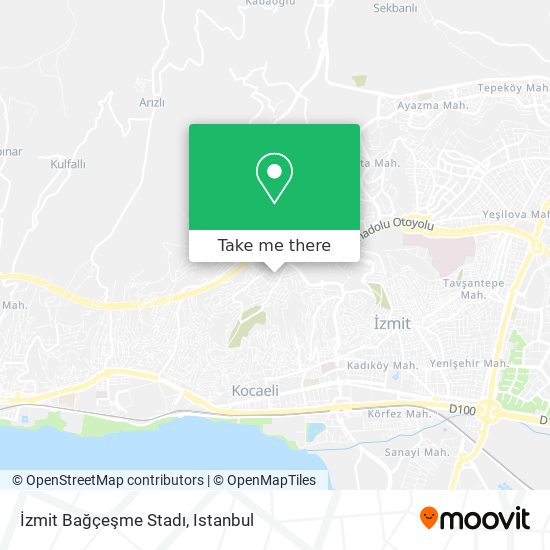 İzmit Bağçeşme Stadı map
