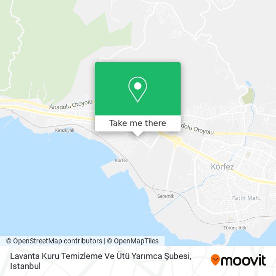 Lavanta Kuru Temizleme Ve Ütü Yarımca Şubesi map
