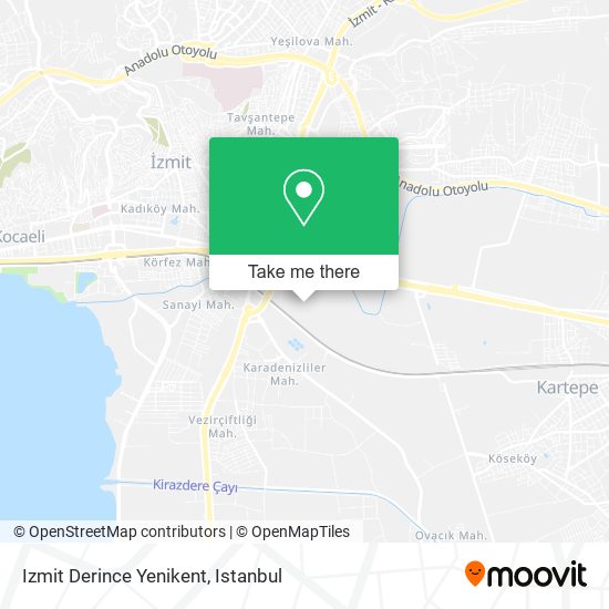 Izmit Derince Yenikent map