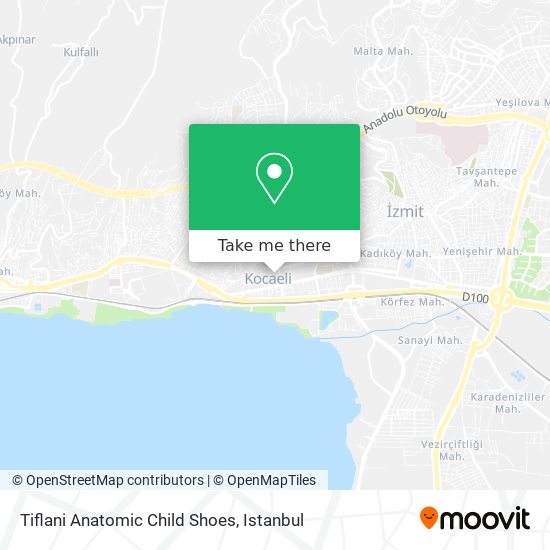 Tiflani Anatomic Child Shoes map