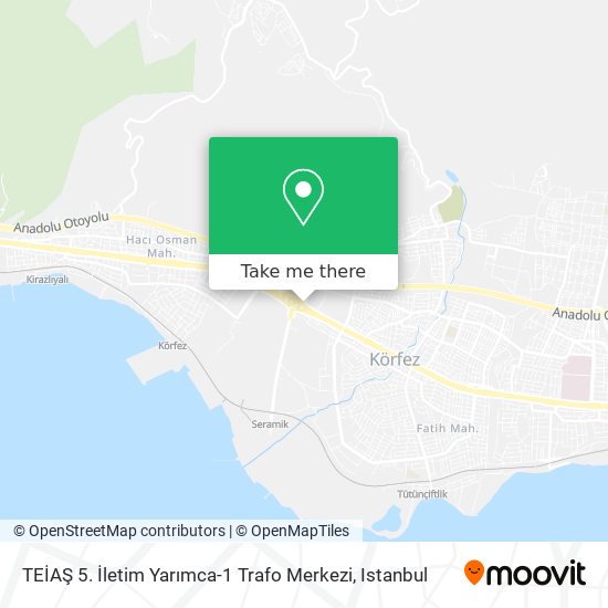 TEİAŞ 5. İletim Yarımca-1 Trafo Merkezi map