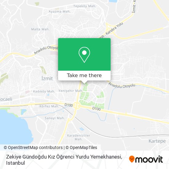 Zekiye Gündoğdu Kız Öğrenci Yurdu Yemekhanesi map