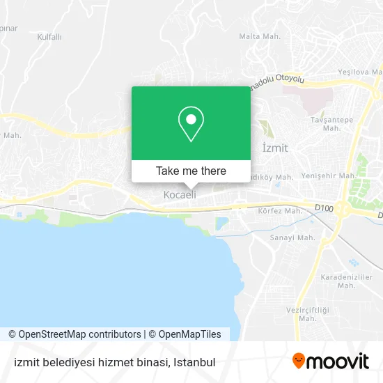 izmit belediyesi hizmet binasi map