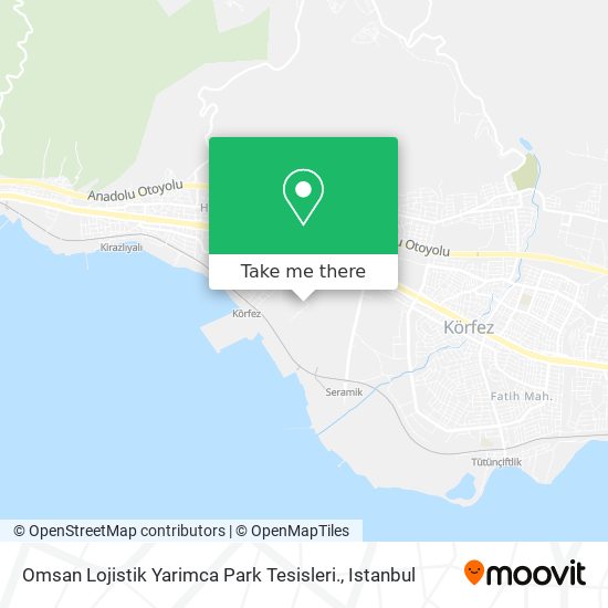 Omsan Lojistik Yarimca Park Tesisleri. map