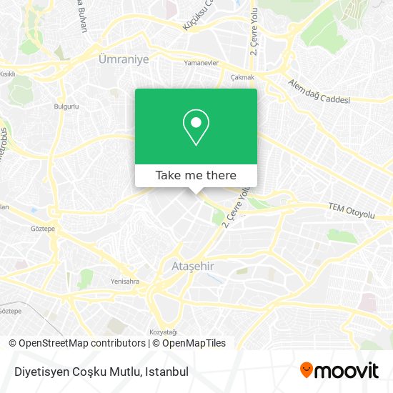 Diyetisyen Coşku Mutlu map