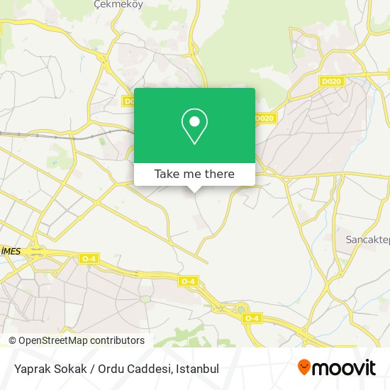 Yaprak Sokak / Ordu Caddesi map