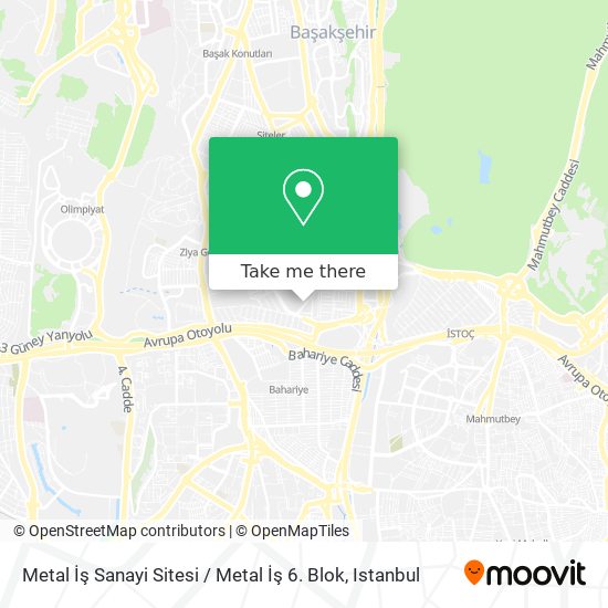 Metal İş Sanayi Sitesi / Metal İş 6. Blok map