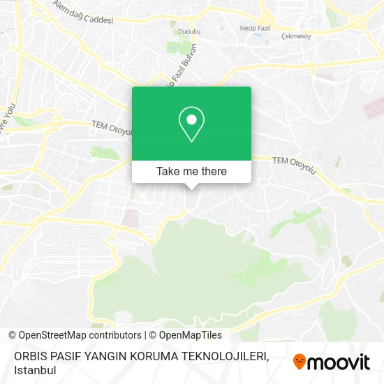 ORBIS PASIF YANGIN KORUMA TEKNOLOJILERI map