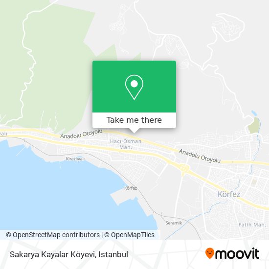 Sakarya Kayalar Köyevi map