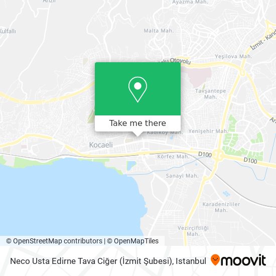 Neco Usta Edirne Tava Ciğer (İzmit Şubesi) map