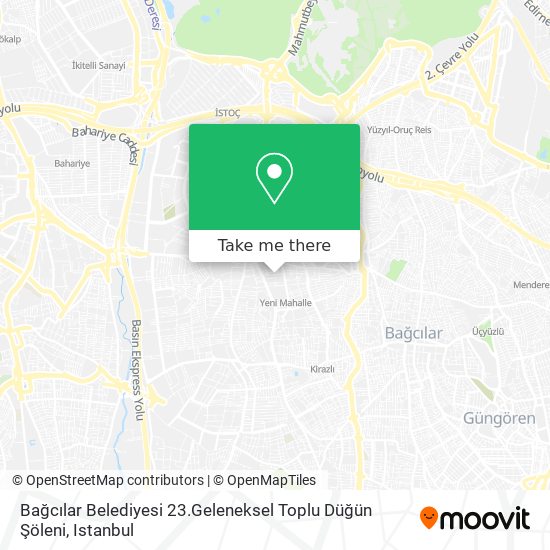 Bağcılar Belediyesi 23.Geleneksel Toplu Düğün Şöleni map