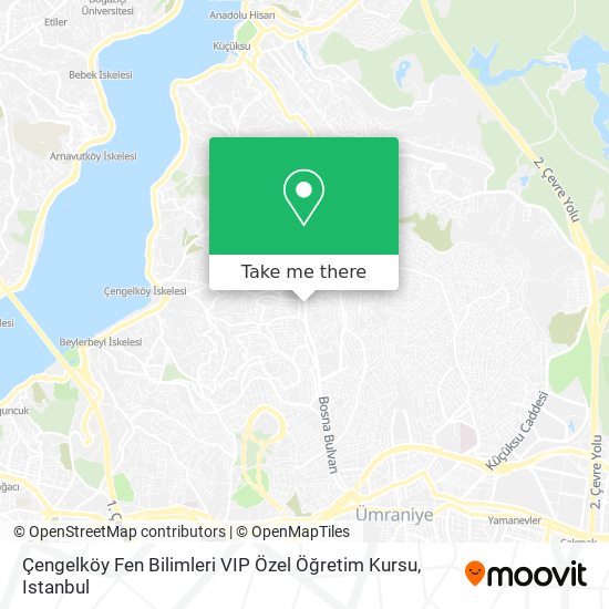 Çengelköy Fen Bilimleri VIP Özel Öğretim Kursu map