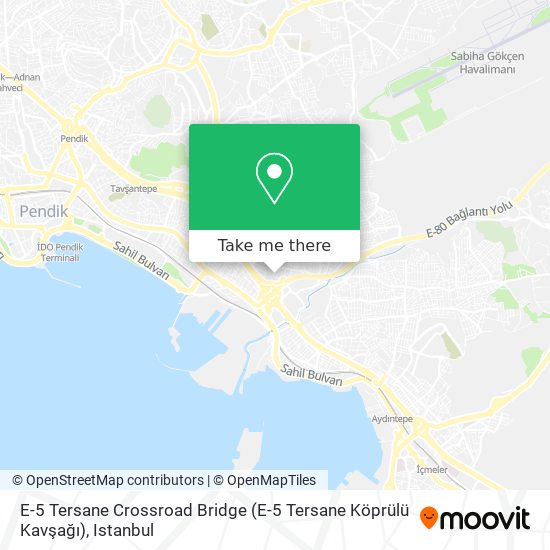 E-5 Tersane Crossroad Bridge (E-5 Tersane Köprülü Kavşağı) map
