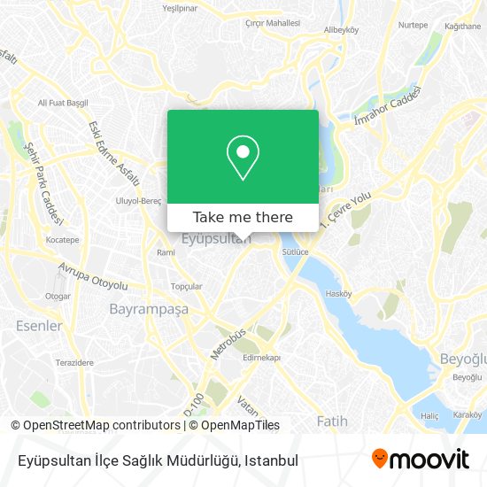 Eyüpsultan İlçe Sağlık Müdürlüğü map