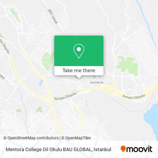 Mentora College Dil Okulu BAU GLOBAL map