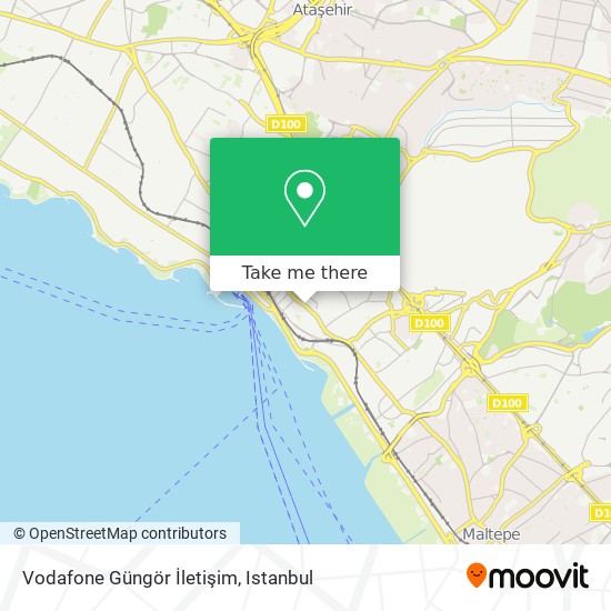 Vodafone Güngör İletişim map