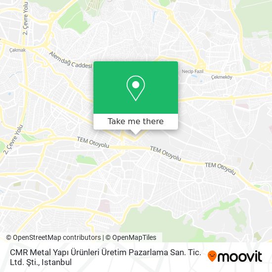 CMR Metal Yapı Ürünleri Üretim Pazarlama San. Tic. Ltd. Şti. map