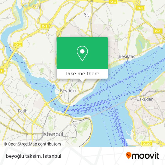 beyoğlu taksim map