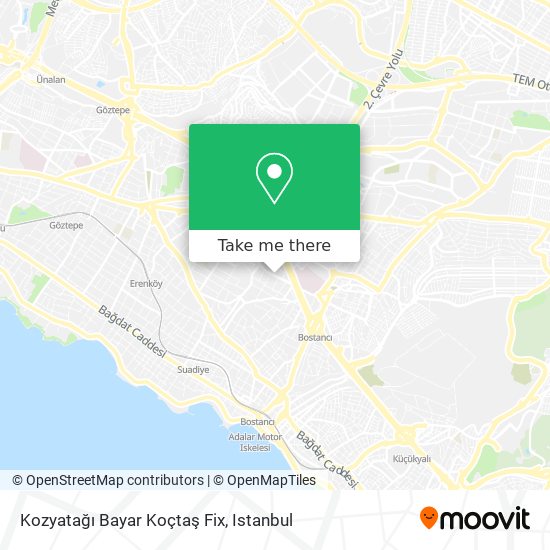 Kozyatağı Bayar Koçtaş Fix map