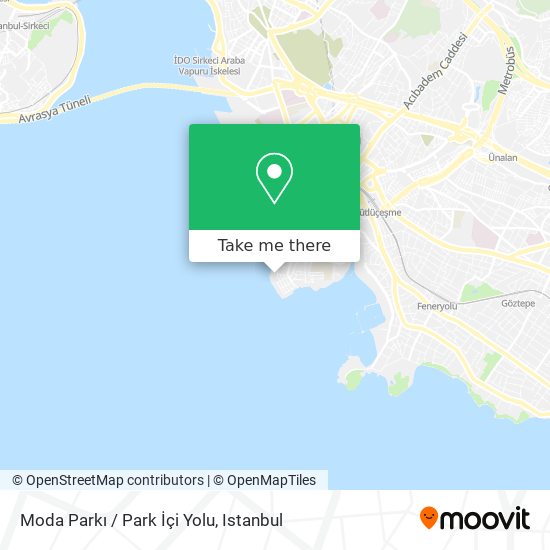 Moda Parkı / Park İçi Yolu map