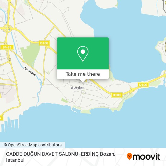 CADDE DÜĞÜN DAVET SALONU -ERDİNÇ Bozan map