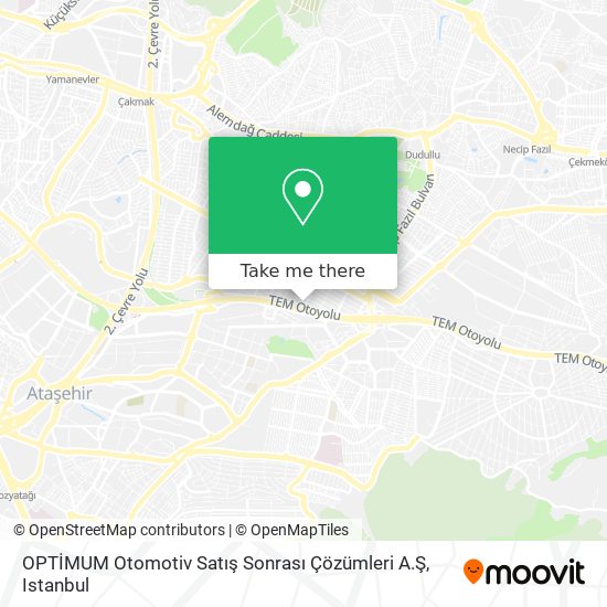 OPTİMUM Otomotiv Satış Sonrası Çözümleri A.Ş map