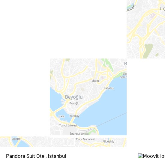 Pandora Suit Otel map