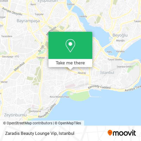 Zaradis Beauty Lounge Vip map