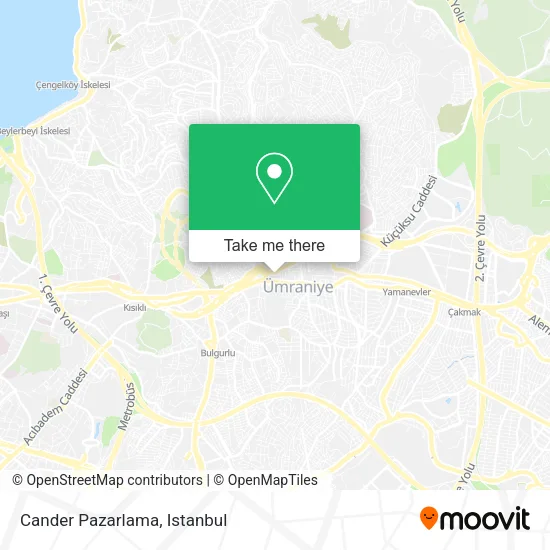 Cander Pazarlama map