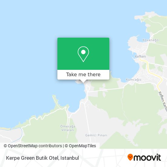 Kerpe Green Butik Otel map