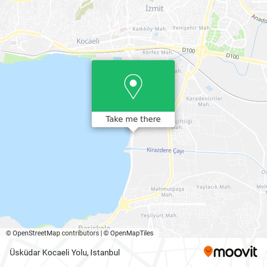 Üsküdar Kocaeli Yolu map