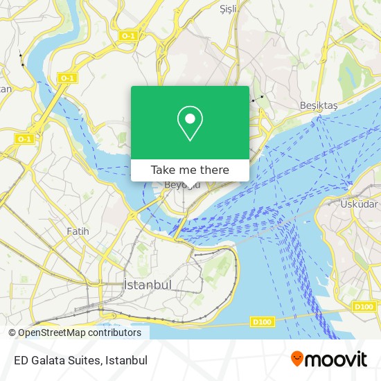 ED Galata Suites map