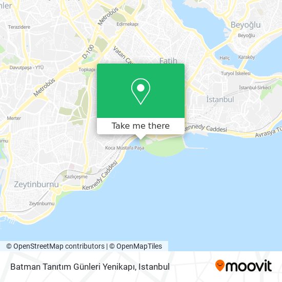 Batman Tanıtım Günleri Yenikapı map
