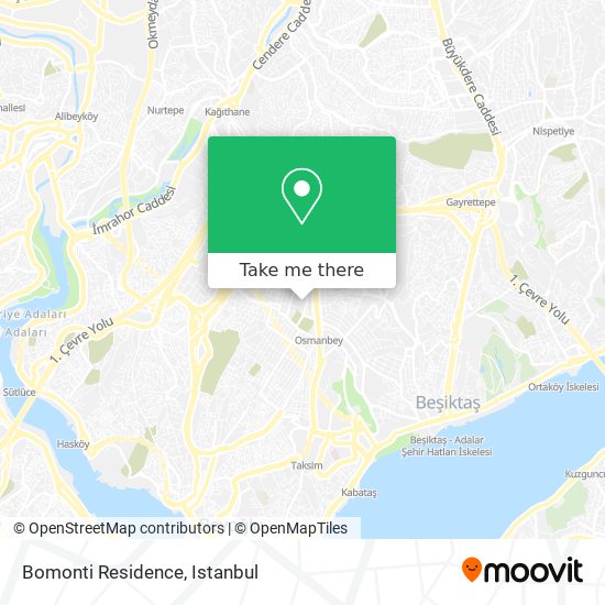 Bomonti Residence map