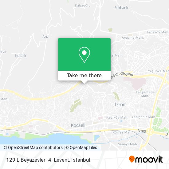 129 L Beyazevler- 4. Levent map