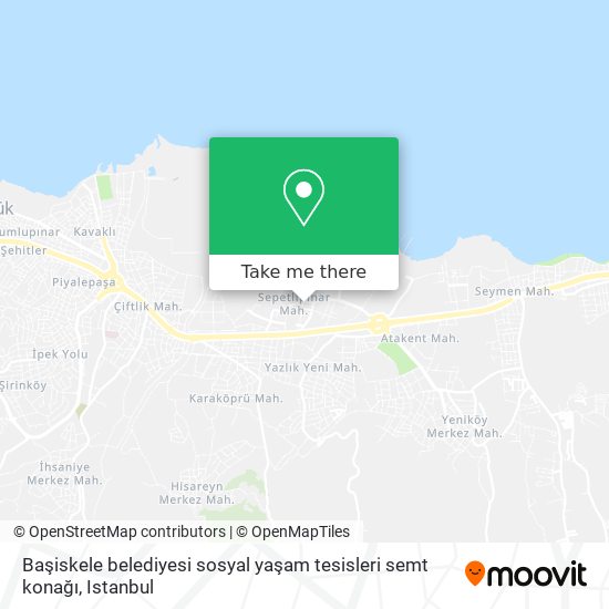 Başiskele belediyesi sosyal yaşam tesisleri semt konağı map