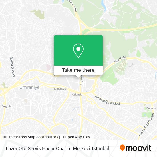 Lazer Oto Servis Hasar Onarım Merkezi map