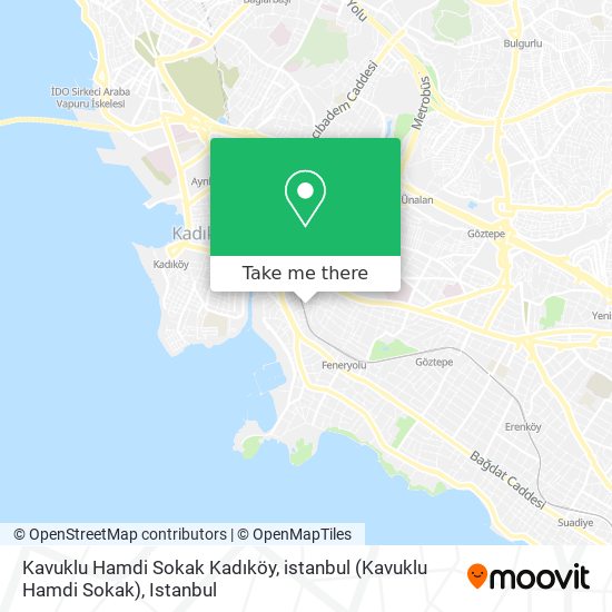 Kavuklu Hamdi Sokak Kadıköy, istanbul map