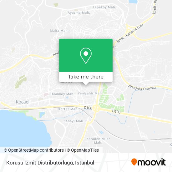 Korusu İzmit Distribütörlüğü map