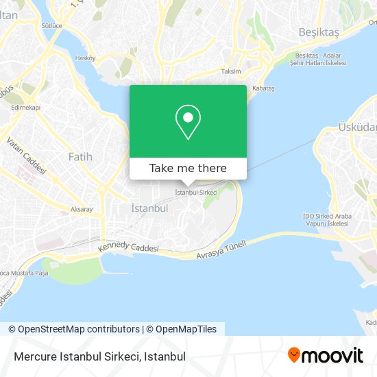 Mercure Istanbul Sirkeci map