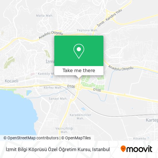 İzmit Bilgi Köprüsü Özel Öğretim Kursu map