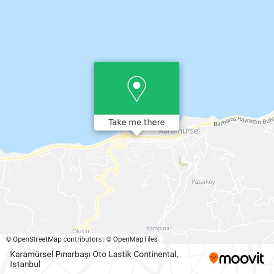 Karamürsel Pınarbaşı Oto Lastik Continental map