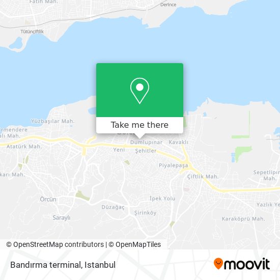 Bandırma terminal map